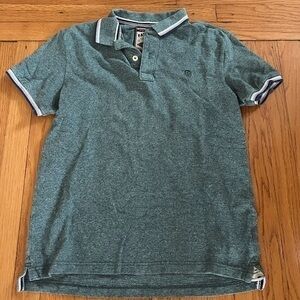 FatFace Green Short Sleeve Polo Medium